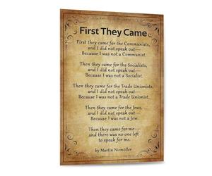 HGETJOHXEM Social Justice Wall-Art - Powerful Quote on Unity and Vigilance, Modern Canvas Print for Activist Office, Non-Profit or Conscious Home Decor(Framed,12x18inch(30x45cm))
