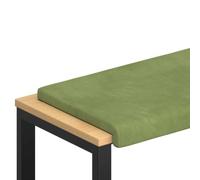 HGFDCBK Coussin de banc en velours vert clair - Profondeur : 35 cm | Base en bois, tapis en EVA antidérapant, rembourrage en mousse, surface en velours, entrées, rebords de fenêtre