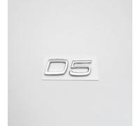 HGFDSERT Autocollant emblème de voiture pour Volvo D3 D4 D5, insigne lettres insigne autocollant coffre arrière insigne logo décoration de voiture, noir-c