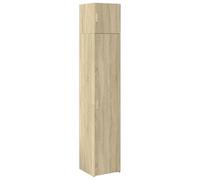 HGFDVCMR Armoire haute étroite en chêne Sonoma 40 x 42,5 x 225 cm | Armoire multi-usages avec 6 compartiments et 2 tiroirs pour salle de bain, cuisine, couloir et chambre à coucher.