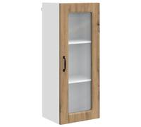 HGFDVCMR Armoire murale de cuisine en chêne Artisan - 40 x 31 x 100 cm | Armoire suspendue élégante en bois robuste avec beaucoup d'espace de rangement sur trois niveaux pour la cuisine moderne.