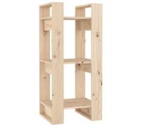 HGFDVCMR Bibliothèque en bois massif de pin 41 x 35 x 91 cm | Étagère compacte en pin non traité pour salon et chambre à coucher, utilisable des deux côtés.