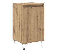 HGFDVCMR Buffet en chêne Artisan - 40 x 35 x 70 cm - Commode en bois | Armoire d'appoint compacte pour salle à manger et couloir avec étagère réglable et porte pour un rangement structuré.