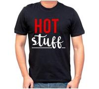 HGFFYHBJK Hot Stuff Mens T Shirt Funny Jokes Rude Slogans Novelty Cotton Gift T Shirts Manches Courtes(Small)