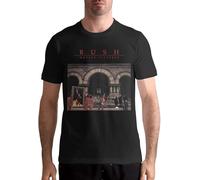 HGFFYHBJK Rush Moving Pictures Men's Classic Round Neck Short Sleeve T Shirt Manches Courtes(Medium)