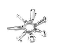 HGFRT Femmes Perles Charms Spacer Perles Pendentif Perles 925 Outils De Maintenance En Argent Pendentifs Charmes Pour La Fabrication De Bijoux Convient À La Conception De Charme Original Bricolage Bra