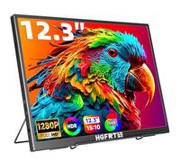 HGFRTEE Moniteur Portable 12,3", 1920×1280 FHD IPS Mini Écran PC, 15:10, sRGB 100%, 60Hz, Haut-parleurs, USB-C, Mini-HDMI, VESA, Écran PC Portable Additionnel pour Gaming & Travail (sans Tactile)