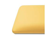 HGFVNFVKHA Coussins D'escalier en Cuir, Coussins pour Fenêtres en Baie avec Mousse Haute Résilience, pour Bancs, Bancs pour Se Changer, Bibliothèques et Marches D'escalier(Yellow,15.7x15.7x1.9in)