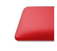 HGFVNFVKHA Coussins D'escalier en Cuir, Coussins pour Fenêtres en Baie avec Mousse Haute Résilience, pour Bancs, Bancs pour Se Changer, Bibliothèques et Marches D'escalier(Red,15.7x15.7x1.5in)