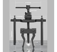 HGFVNFVKHA Extracteur Roulement Universel, Arrache Roulement à Trou Intérieur Solide, Kit Adapté pour Machine à Laver et Réparation Automobile(Small)