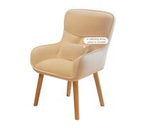 HGFVNFVKHA Fauteuil Canapé Ergonomique Pivotant à 360°, Fauteuil de Salon avec Coussin Moelleux, pour Le Bureau à Domicile, Le Salon, La Bibliothèque et La Chambre à Coucher(Beige)