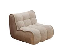 HGFVNFVKHA Fauteuil Poire Individuel, Fauteuil de Salon avec Dossier Large et Mousse à Mémoire de Forme Haute Résilience, Idéal pour Le Salon, La Chambre ou Le Bureau(White)