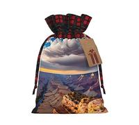HGFVY Beauty Grand Canyon Sac fourre-tout avec cordon de serrage 4,7 x 17,5 cm pour cadeau de Noël et rangement avec étiquettes cadeaux en papier kraft
