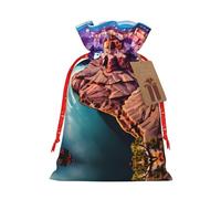 HGFVY Beauty Grand Canyon Sac fourre-tout avec cordon de serrage 4,7 x 17,5 cm pour cadeau de Noël et rangement avec étiquettes cadeaux kraft