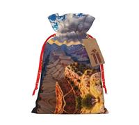 HGFVY Beauty Grand Canyon Sac fourre-tout avec cordon de serrage 4,7 x 17,5 cm pour cadeau de Noël et rangement avec étiquettes cadeaux en papier kraft