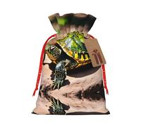 HGFVY Lord Howe Island Sea Turtle Sac fourre-tout avec cordon de serrage 4,7 x 17,5 cm pour cadeau de Noël et rangement avec étiquettes cadeaux kraft