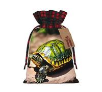 HGFVY Lord Howe Island Sea Turtle Sac fourre-tout avec cordon de serrage 4,7 x 17,5 cm pour cadeau de Noël et rangement avec étiquettes cadeaux kraft