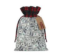 HGFVY Sacs cadeaux de Noël avec cordon de serrage - Motif dollar