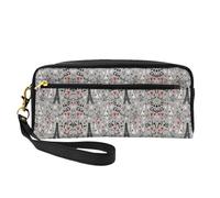 HGFVY Trousse de maquillage pour femme - Double couche - Motif furets - Style français, noir, One Size