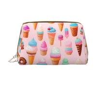 HGFVY Trousse de toilette colorée pour crème glacée, organisateur de maquillage pour pinceaux de maquillage, rouges à lèvres, blanc, One Size