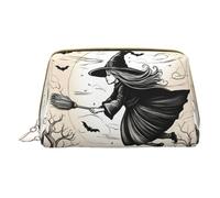 HGFVY Trousse de toilette volante sorcière d'Halloween, organisateur de maquillage pour pinceaux de maquillage, rouges à lèvres, blanc, One Size