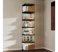 Hggdsac Armoire de vitrine de Figurine, Cabinet de curiosités, Etagere Figurine, Espace de Rangement Flexible, Largement Applications, pour Le Salon et la Chambre6niveaux: L×W×H:40 * 33 * 184cm