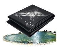 Hggdsac Grand revêtement d'étang à Poissons, Résistant aux déchirures et Durable, Noir, Membrane Flexible résistante aux UV pour Jardin, ruisseaux, Fontaines et étangs à Poissons ornementaux, 9×20m