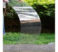 Hggdsac Plaques de toiture en polycarbonate, Plexiglass Rigide Plaque, Facile À Couper, transparents résistants aux intempéries, pour serre, auvent, abris d'autobus, remplacement du verre(1.22×3m)