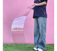 Hggdsac Plexiglass plaque transparent,plaque polycarbonate,feuille de toit transparente,Résistant aux chocs et pas facile à casser,pour Auvent Extérieur Carport Remplacement(taille:0.5x1m)
