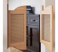 Hggdsac Porte Saloon Couloirs Intérieurs Portes Battantes en Bois,Style Western Porte Cowboy, Café, Fermeture Automatique, avec Charnières (Largeur 70cm hauteur 80cm, style N)