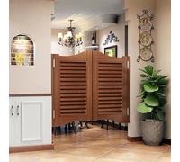 Hggdsac Portes Battantes, Porte Saloon 2 Vantaux, Style Western Porte Cowboy, avec Charnières, design en bois personnalisable, pour toilettes/couloir(Largeur 100 cm hauteur 90 cm, style A)