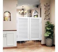 Hggdsac Saloon Porte Battante, Bois Massif Persiennes Portes de Café Porte de Séparation avec Charnières En Métal, design en bois personnalisable(Largeur 70cm hauteur 90cm, style G)