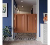 Hggdsac Saloon Porte Battante,porte western bois, Quincaillerie, Facile à Installer, Pour cuisine, bar, café, Montage facile et réglage de la, Peut être personnalisé, style O,W70xH70cm