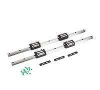 HGH15 Linear Guide Rail 500mm | 0.02mm / m High Accuracy | CNC / 3D Printer/Automation | 4 Slide Blocks, DB Back - to - Back Configuration