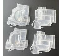 hGiesXgyN Amortisseur de Cartouche d'encre CISS T544 544 104 T104 512 T512 504 T504 Compatible avec imprimante à Jet d'encre EPSON L3110 L3150 L4150 L4160 ET-2711(Transparent Color 4 Pieces)