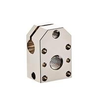 hGiesXgyN Bloc Chauffant Phaetus Dragon en cuivre, Compatible avec Le Bloc Thermique E3D V6, Haute température jusqu'à 500 ℃, Accessoires d'imprimante 3D(Copper Plated)