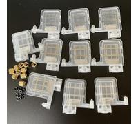 hGiesXgyN Lot de 10 amortisseurs d'encre à grande maille avec connecteur à vis Compatible avec les imprimantes à jet d'encre Compatible avec Epson Compatible avec les amortisseurs de tête d'impression