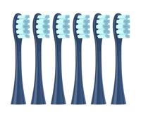 hGiesXgyN Lot de 2/4/6 têtes de rechange souples pour brosse à dents Oclean X/X PRO/Z1/F1 Bleu