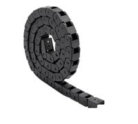 hGiesXgyN Pièces d'imprimante 3D 1m, câble en Nylon Noir, chaîne de traînée, Porte-Fil Compatible avec imprimante 3D, Machine CNC 10x10mm 7x7mm(Drag Chain,10x10)