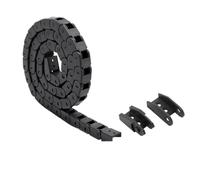 hGiesXgyN Pièces d'imprimante 3D 1m, câble en Nylon Noir, chaîne de traînée, Porte-Fil Compatible avec imprimante 3D, Machine CNC 10x10mm 7x7mm(with 2pcs Joints,7x7)