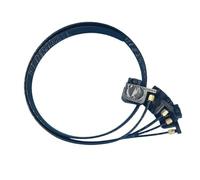 hGiesXgyN Tuyau Flexible for Tube d'encre Couleur 6 Lignes 1 m avec Petit Amortisseur UV, écrous et Joint torique Compatible avec l'amortisseur Epson R330 R290 T50 L1800 1390(Black)