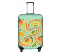 HGIUYDRD Beau motif berger allemand - Housses de valise pour bagages avec tissu élastique extensible, quatre tailles, Fête des fruits, XL