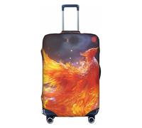 HGIUYDRD Housse de bagage avec imprimé fraises et cerises - Housses de valise pour bagages avec tissu élastique extensible, quatre tailles, Phénix planant, L