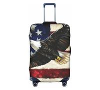 HGIUYDRD Housse de bagage avec imprimé souris mignonne - Housses de valise pour bagages avec tissu élastique extensible, quatre tailles, American Eagle, XL