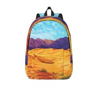 HGIUYDRD Sac à dos de voyage bohème imprimé ciel psychédélique mignon avec motifs intéressants pour le travail et les voyages, Mountain Range, S