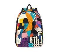 HGIUYDRD Sac à dos de voyage bohème imprimé ciel psychédélique mignon avec motifs intéressants pour le travail et les voyages, Graffiti abstrait., S