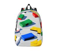 HGIUYDRD Sac à dos de voyage bohème imprimé perle - Sac à dos mignon avec motifs intéressants pour le travail et les voyages, Piano coloré, S