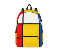 HGIUYDRD Sac à dos de voyage bohème imprimé perle - Sac à dos mignon avec motifs intéressants pour le travail et les voyages, Carrés colorés., M