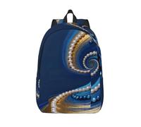 HGIUYDRD Sac à dos de voyage bohème imprimé perle - Sac à dos mignon avec motifs intéressants pour le travail et les voyages, Cordon de perles, M