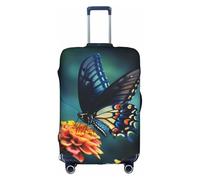 HGIUYDRD Savannah Lions Housse de bagage avec tissu élastique extensible 4 tailles, Papillons violets, XL